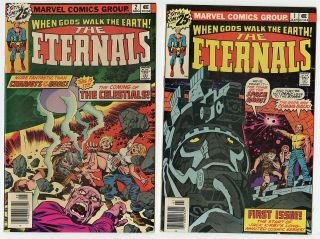Eternals 1 - 16 Complete Run Avg.  Vf/vf,  8.  0/8.  5 Jack Kirby Marvel B 1976