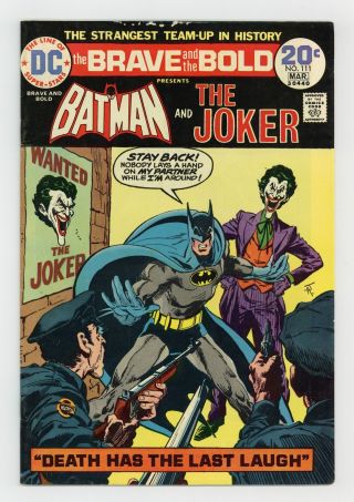 Brave And The Bold (1st Series Dc) 111 1974 Vg/fn 5.  0