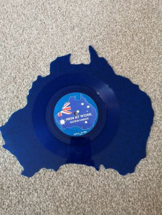 Men At Work - Downunder - Shaped Vinyl Picture Disc