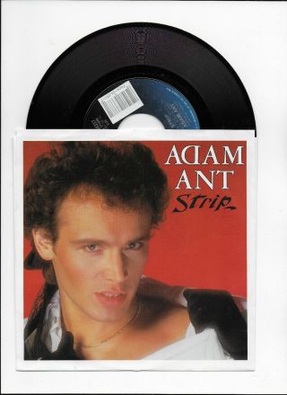 Adam Ant Strip Usa Single With Picture Cover