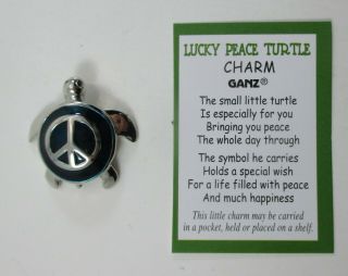 G Blue Green Lucky Peace Sea Turtle Pocket Charm Figurine