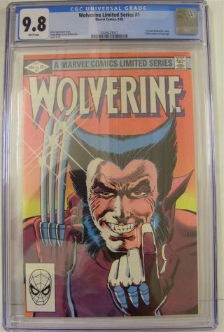 Wolverine Limited 1 Marvel Cgc 9.  8 Comic 1st Solo Yukio Claremont Miller 1982
