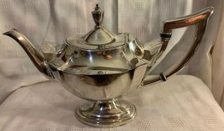 Vtg Gorham Plymouth Ep Silver Plate Coffee Tea Pot Wedding