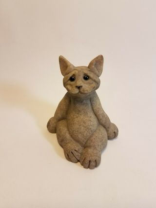 Quarry Critters 2000 Carl Cat Figurine Second Nature Design Collectible