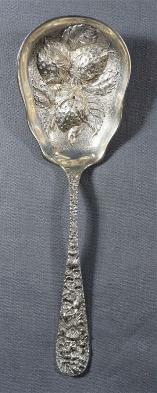 Stieff “rose” Pattern Sterling Silver Berry Spoon