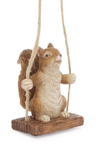 Miniature Fairy Garden Swinging Squirrel - Buy 3 Save $5