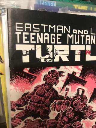 Ninja Turtles 1 VF 3rd Print & NM 3 1st Print TMNT Comic Mirage 1984 2