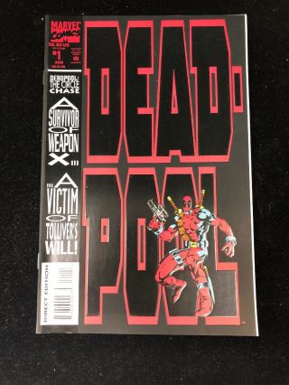 Deadpool The Circle Chase 1 | & Unread Marvel Comics 1993 (nm, )