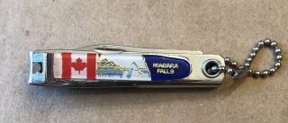 Vintage Candian Niagara Falls Nail Clippers/knife/ Can Opener