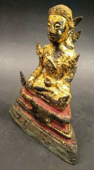 Fine Antique Bronze Buddha - THAILAND - 19th or Early 20th Century 2