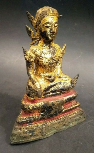 Fine Antique Bronze Buddha - THAILAND - 19th or Early 20th Century 6