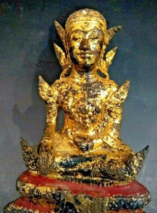 Fine Antique Bronze Buddha - THAILAND - 19th or Early 20th Century 7
