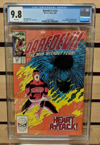 Daredevil 254 Cgc 9.  8 Nm/m White Pages - 1st First Appearance Typhoid Mary