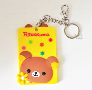 Rilakkuma San - X Bear Id Badge Lanyard Card Case Travelling Room Card Holder