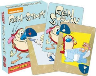 Ren And Stimpy Animated Art Illustrated Playing Cards Set 52 Images