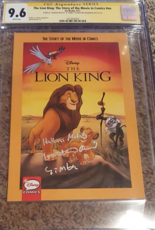 The Lion King 1_cgc 9.  6 Ss_signed Matthew Broderick W 