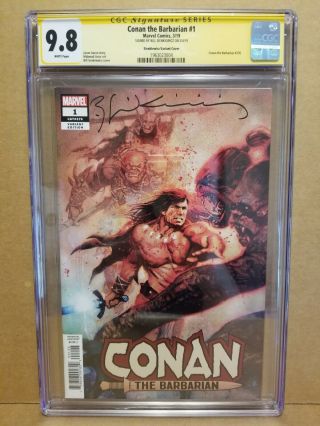 Conan The Barbarian 1 Cgc 9.  8 Ss Signed Bill Sienkiewicz 1:200 Retailer Variant