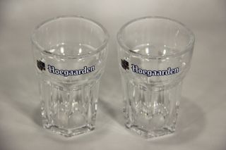 L009564 Beer Beer Glass / Hoegaarden / Set Of 2 X Mini Tumbler Glass / Belgium