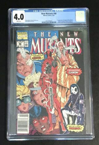 The Mutants 98 (feb 1991,  Marvel) Cgc 4.  0