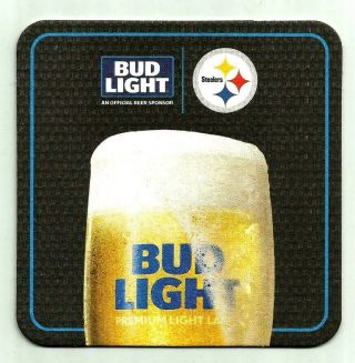 15 Bud Light Pittsburg Steelers Beer Coasters Friends Show Up On Gameday