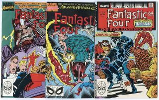 Fantastic Four Annual 21 - 27 Avg.  Nm,  9.  6 White Pages Marvel 1988 No Resv