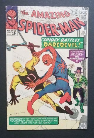 Spider - Man 16 • 1st Daredevil X - Over • Vg/fn Or Better • Far From Home