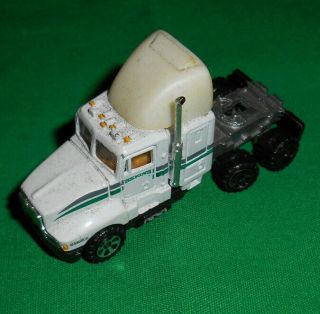 Vintage 1987 Road Champs Kenworth T600a Truck Toy Vehicle Bekins White Semi