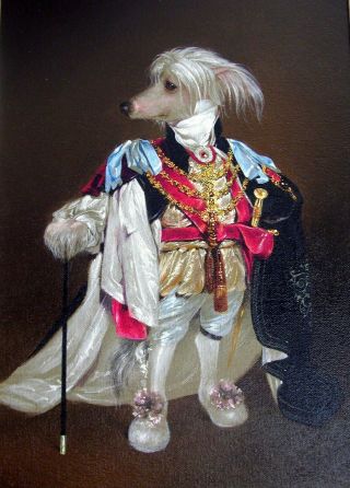" Lord Rockford Of Frankland " Richard Bober Notecards Chinese Crested Dog 2011