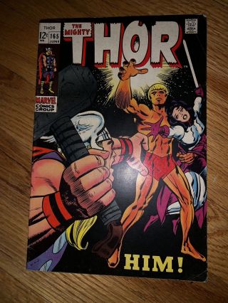 Thor 165 (jun 1969,  Marvel) First App.  Of Him (warlock) Marvel Movie Soon