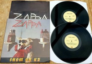 Frank Zappa Them Or Us Uk 1984 Emi Fzd1 1st Press ×2 Vinyl Lp,  Inner