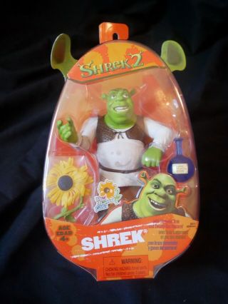 Shrek 2 Shrek Action Figure Swamp Gas Flower Slammin Arm - Rare