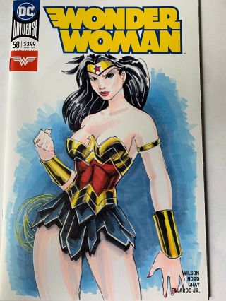 Wonder Woman 58 Sketch Cover Variant