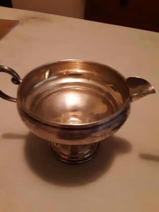 Vintage STERLING CREAMER AND SUGAR BOWL Weighted 163 Grams Scrap 3