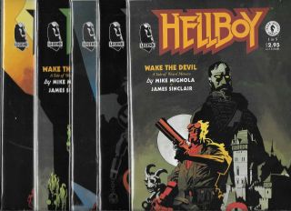 Hellboy Wake The Devil 1 - 5 Set (vf/nm) Mike Mignola,  Dark Horse Comics