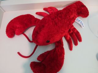 Red Lobster Mary Meyer 13 " Plush Stuffed Animal Toy Flip Flops Sea Life