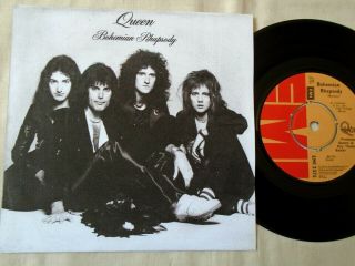 Queen Freddie Mercury - Bohemian Rhapsody 1975 Uk Emi 2375 Ex