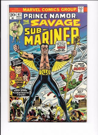 Prince Namor,  The Savage Sub - Mariner 67 November 1973