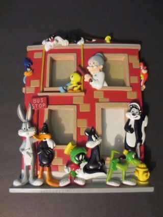 Rare Classic 1996 Four Photo Looney Tunes - Warner Bros.  Picture Frame - 10 " X 8 "