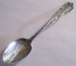 Vintage Sterling Silver Souvenir Spoon Old Point Comfort Virginia Durgan 1880