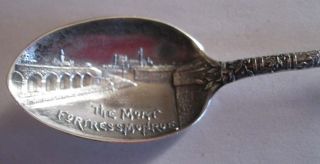 Vintage Sterling Silver Souvenir Spoon Old Point Comfort Virginia Durgan 1880 3