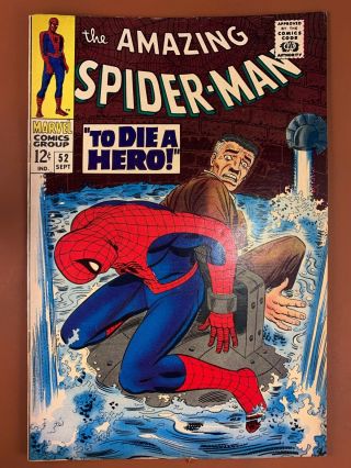 Spider - Man 52 (1967 Marvel Comics) Kingpin Appearance