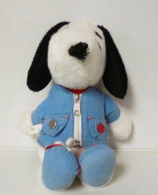 Rare Vintage 1968 Snoopy Learning Toy Plush Stuffed Doll Knickerbocker Peanuts