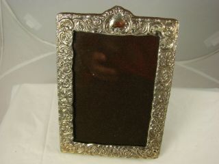 Vintage Sterling Silver Photographic Photo Picture Frame 4.  5 " X 3.  25 "