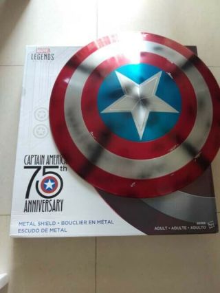 Marvel Legends Captain America 75th Anniversary 1:1 Metal Shield Cosplay By Dhl