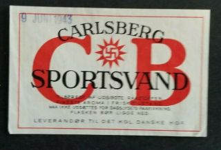 Denmark,  Danmark,  Very Old Carlsberg Beer Label X