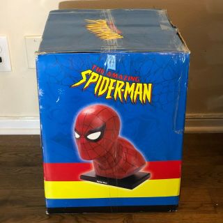 DYNAMIC FORCES SPIDER - MAN LIFE SIZE BUST HEAD BY ALEX ROSS STATUE MARVEL 10