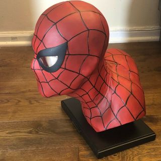DYNAMIC FORCES SPIDER - MAN LIFE SIZE BUST HEAD BY ALEX ROSS STATUE MARVEL 2