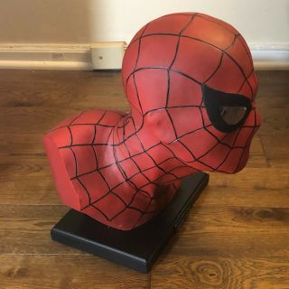 DYNAMIC FORCES SPIDER - MAN LIFE SIZE BUST HEAD BY ALEX ROSS STATUE MARVEL 4