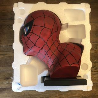 DYNAMIC FORCES SPIDER - MAN LIFE SIZE BUST HEAD BY ALEX ROSS STATUE MARVEL 6