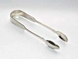 Rare Victorian Provincial Exeter Solid Silver Sterling Sugar Tongs 15cm Hm 1841
